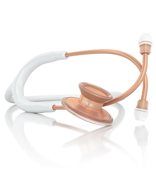 Acoustica Stethoscope 747XP Matte Rose Gold White
