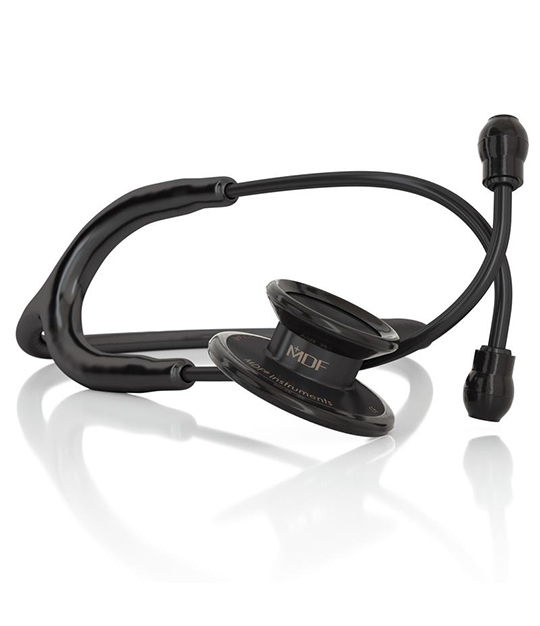 MD One Stainless Steel Stethoscope Blackout Black