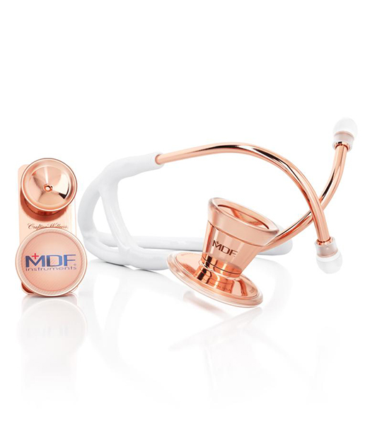 Procardial Stethoscope 797DD Rose Gold White